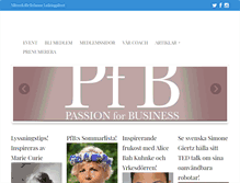 Tablet Screenshot of passionforbusiness.se